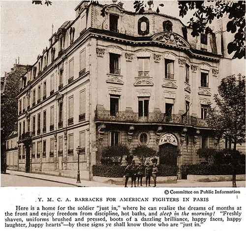 YMCA Barracks for American Fighters in Paris.