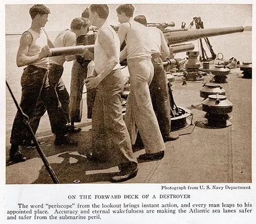 On the Forward Deck of a Destroyer.