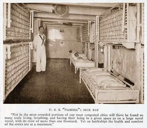 U. S. S. “Florida”: Sick Bay.