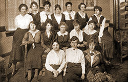 Volunteers Who Are in Training to Operate the American Telephone System in France for the Army under General Pershing.