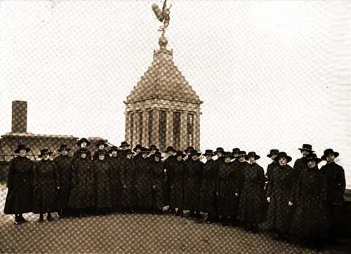 The First Unit of American Telephone Operators For Service with General Pershing's Expeditionary Force in France.