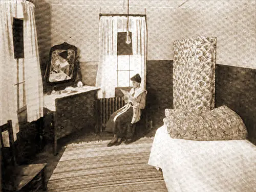 The Sleeping Quarters of the Chief Operator in the Home for the Girls at Camp Upton.