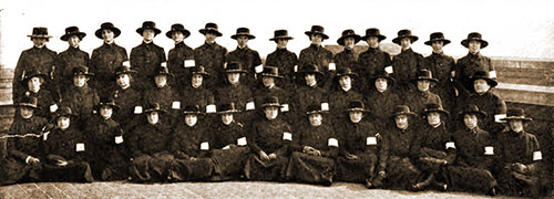 Second Group of Telephone Operators Ready for France, to Serve with the American Expeditionary Forces.