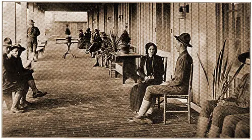 Mother and Son - YWCA Hostess House, Camp Kearny, California.