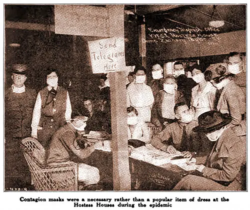 Contagion Masks Were a Necessary Rather than a Popular Item of Dress at the Hostess Houses During the Epidemic.