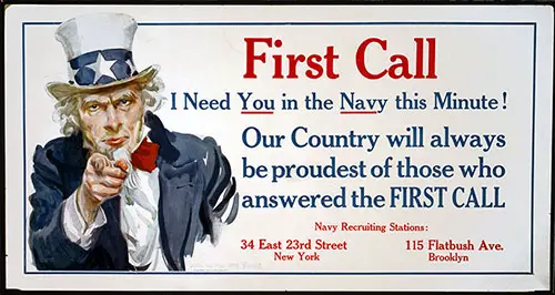 World War 1 Poster Shows Uncle Sam Pointing at the Viewer, 1917.