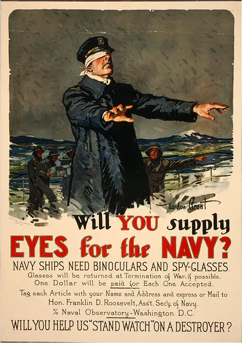 Will You Supply Eyes for the Navy? Navy Ships Need Binoculars and Spy-Glasses.