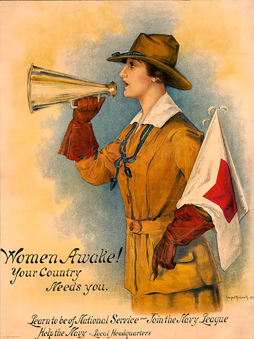 Women Awake! Your Country Needs You--Learn to Be of National Service - Join the Navy League--Help the Navy - Local Headquarters.