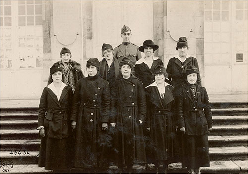 Girls Who Handle Toul "Central" Signal Corps Telephone Operators, Toul, Meurthe Et Moselle, France, 17 January 1919.