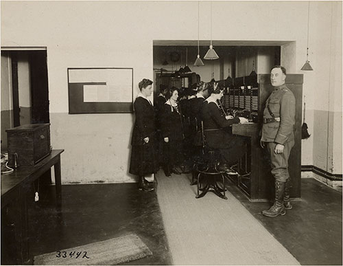 Telephone Board Office Room, General Headquarters, Signal Corps, Chaumont, Haute Marne, France.