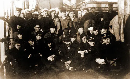 Survivors of the Sinking of the USS Jacob Jones, 1918.