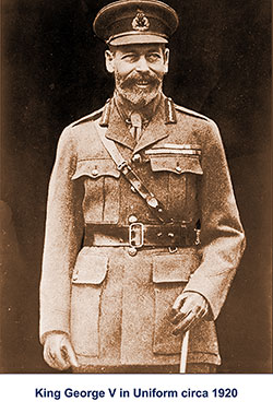 King George V in Uniform circa 1920.