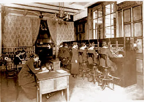 Merle Egan Anderson, Sitting at the Supervisor's Desk at the Paris Peace Conference in the Hotel Crillon.