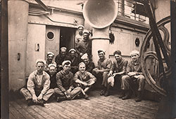 Group of Sailors on the Transport Ship "Princess Matoika" a Few Days Before Reaching France, 13 May 1919.