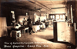 Orthopedic Ward WWI Cantonment Base Hospital circa 1918.