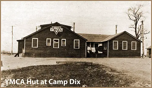 A YMCA Hut at Camp Dix.