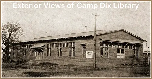 Exterior View of the Camp Dix Library.