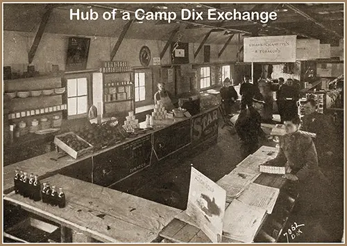 Hub of a Camp Dix Post Exchange.