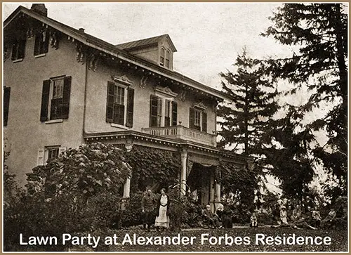A Lawn Party at the Residence of Mr. and Mrs. Alexander Forbes in Mt. Holly