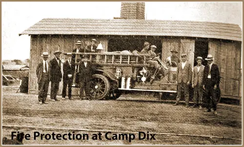 Fire Protection at Camp Dix.