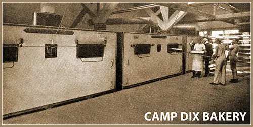 The Three Giant Ovens That Bake the Bread for Camp Dix.