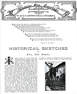 Historical Sketches by Pvt. Vince Blanc of Machine Gun Company, 346th Infantry, P. 1 of 2.