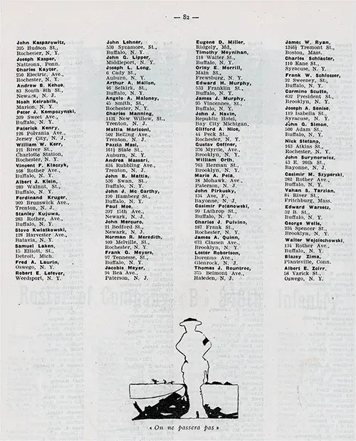 Roster of Company B, 346th Infantry, 1919, part 3 of 3.