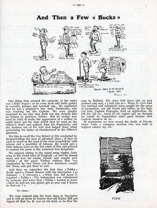 Page 3 of 3, History of Company "E" - 346th Infantry, 87th Division, AEF.