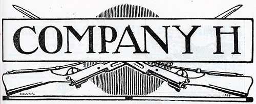 Banner of Company "H," 346th Infantry, 87th Division, AEF.