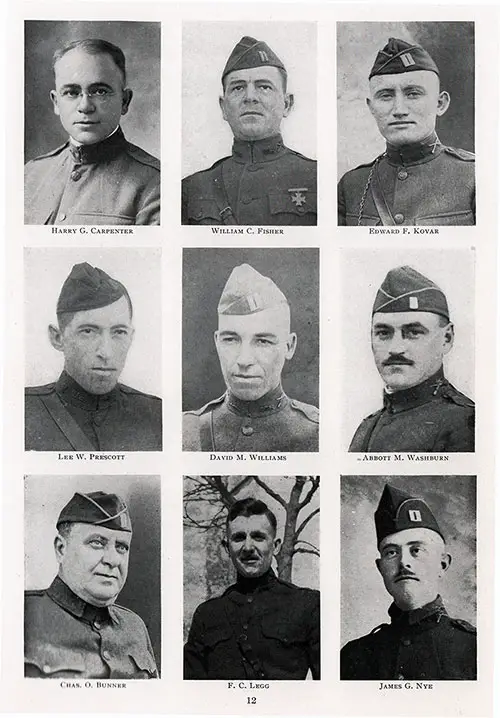 Staff and Company Commanders, 351st Infantry, 88th Division, A.E.F.