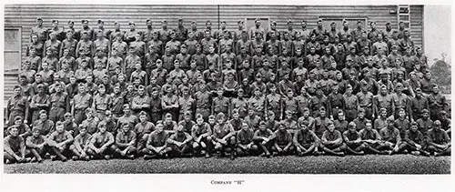 Group Photo: Company "H" - 351st Infantry, 88th Division, AEF