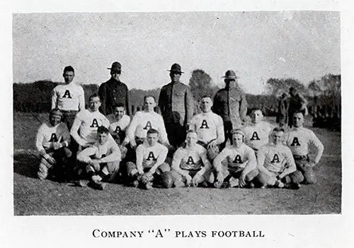 Company "A" Plays Football.