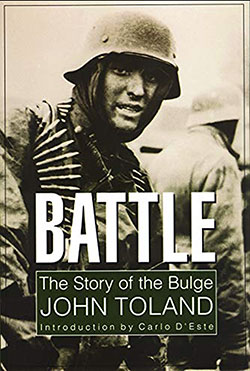 GGA Image ID # 17ee6c75c8 Front Cover, Battle: The Story of the Battle of the Bulge by John Toland, 1959.