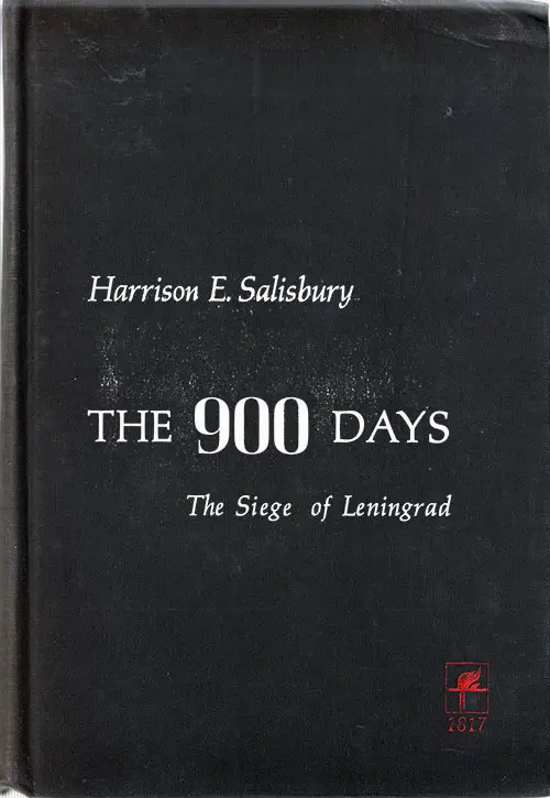 Front Cover, The 900 Days: The Siege of Leningrad by Harrison E. Salisbury, 1969.
