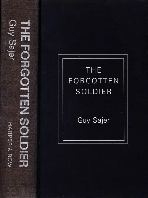 Front Cover, The Forgotten Soldier by Guy Sajer. Translated from the French by Lily Emmet, 1967/1972.