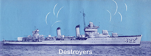 Destroyers. Our Navy, 1945.