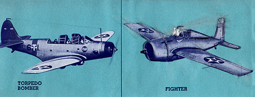 Torpedo Bomber and Fighter Planes of the US Navy.