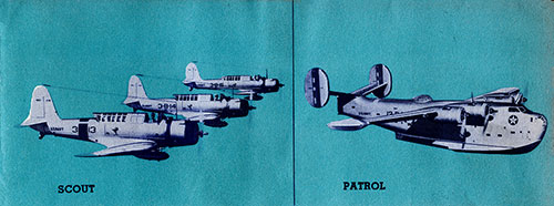 Scout and Patrol Planes of the US Navy. Our Navy, 1945.