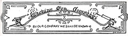 GGA Image ID # 1344226a8b Top Banner (Emblem), Machine Gun Company, 346th Infantry, 87th Division, AEF - 1919.