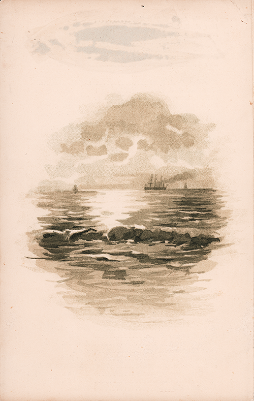 Back Cover, SS Havel Cabin Passenger List, 30 June 1896.