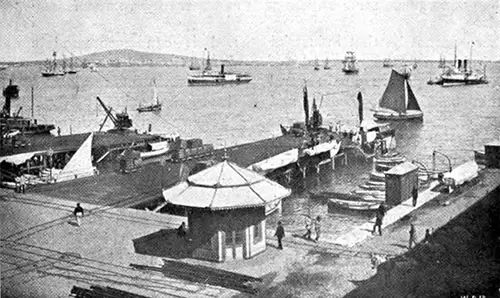 Harbor Scene in the Port of Montevideo in 1907